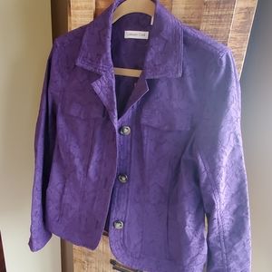 Coldwater creek purple jacket, size 12